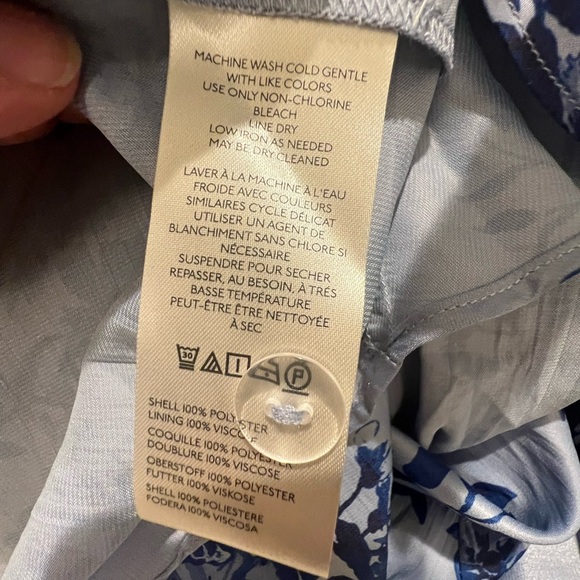 NWT new Anthropologie Maeve ruffled wrap skirt dark blue floral small maxi - Picture 15 of 17